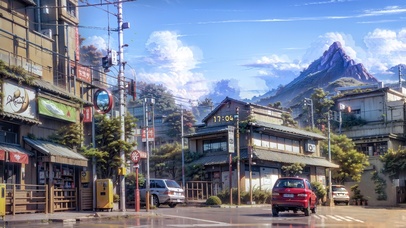 4K唯美治愈日系街道