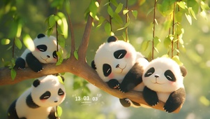 树梢小熊猫