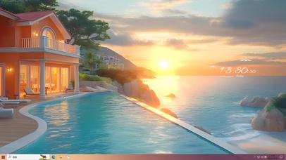 唯美落日海景房