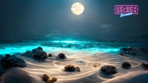 蓝色海滩