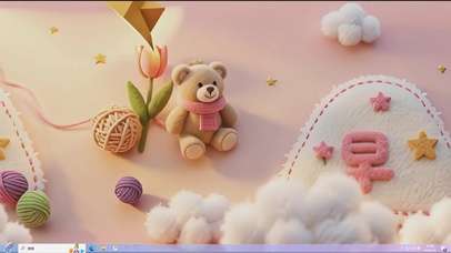 云朵上的早安絮语-桌面主题