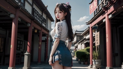 民国汉服少女萝莉