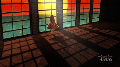 窗外睡在海里的夕阳