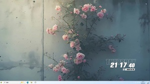 简约护眼花草桌面主题