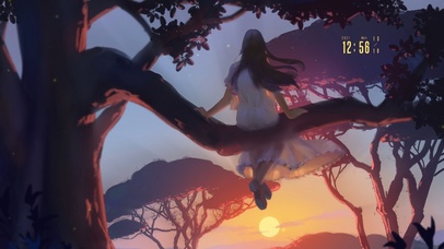 夕阳、萤火虫和你