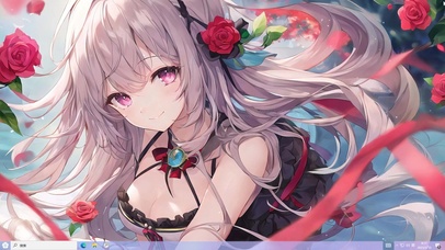 4k白毛可爱小美女