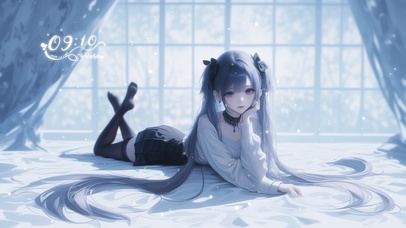 她的身影优雅如风，飘然而至