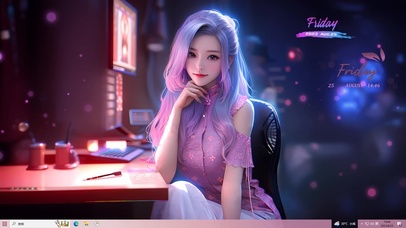 电竞主题 国风电竞少女