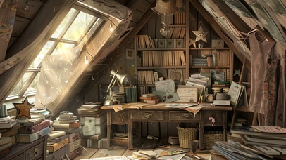 阁楼的书房
