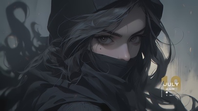 【4k】气质高冷，蒙面美女