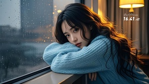 屋外小雨