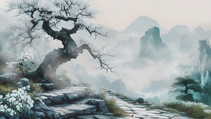 水墨山水AI壁纸