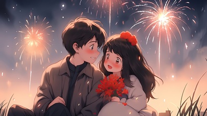 新春一起看烟花吧