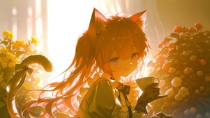 治愈甜美二次元动漫少女复古萝莉