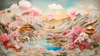 山水桃花