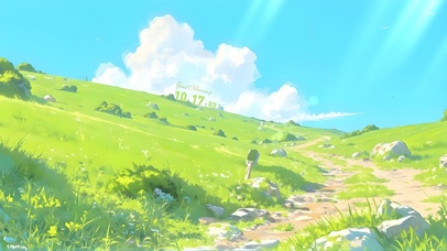 心情疗愈~旷野上的蓝天草地！