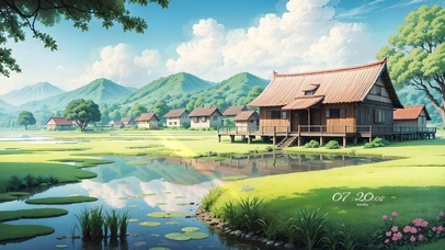 4K唯美治愈田野乡村美景