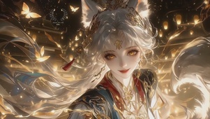 唯美古风汉服狐女