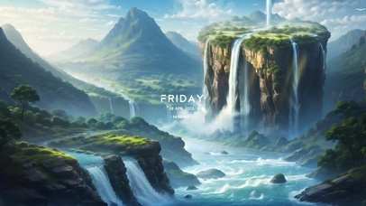 4k山间之间瀑布