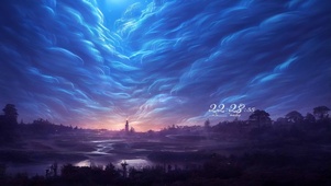 4k 唯美梦幻天空云海