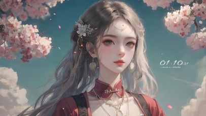 4K清纯气质古风汉服女孩