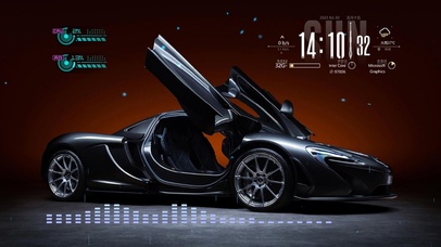 4K智能黑动感炫酷跑车
