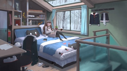 雪中的屋子