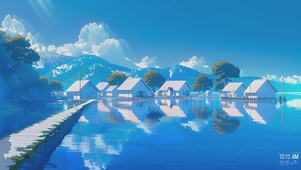 雪山村庄