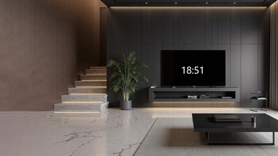 轻奢客厅摸鱼小电视