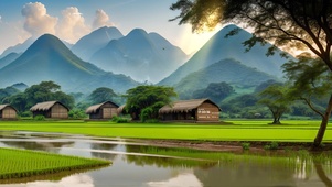 4k高清乡村美景