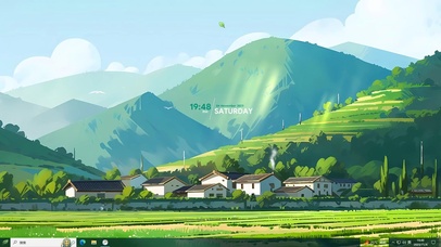 护眼宁静的村庄