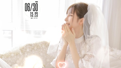 今日最美-穿婚纱美女