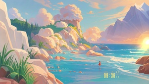 4K 海浪轻拍