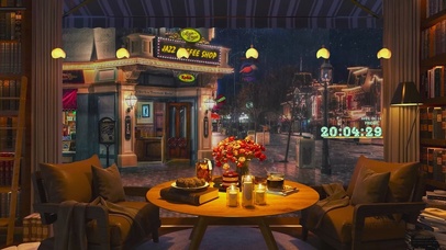 雨天唯美咖啡屋