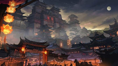 4K 唯美治愈空中长安城