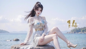 海边古装女孩