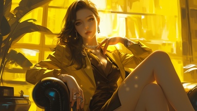 气质高雅，仪态万方