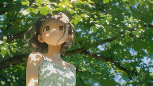 树下少女的心事