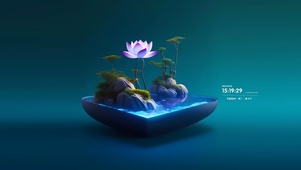 小清新荷花