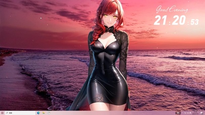 电锯人 玛奇玛 晚霞海边