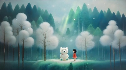 4K 极致小清新 可爱风山林