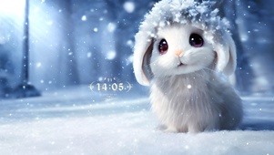 雪景兔兔