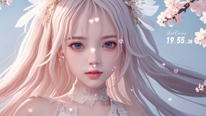 唯美治愈美女