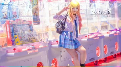 游戏厅JK制服美女