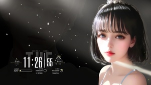 治愈短发女生