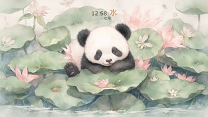可爱的大熊猫幼崽