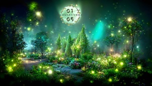 萤火虫森林夜