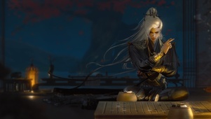 《半夜不睡觉下棋的帅哥》