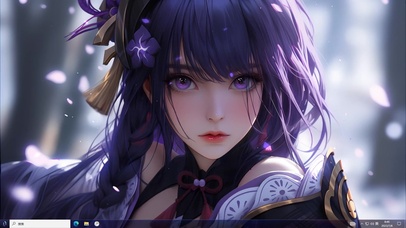 4k唯美紫发少女