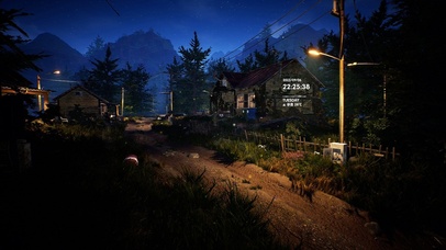 4K 夜晚寂静的乡村小路